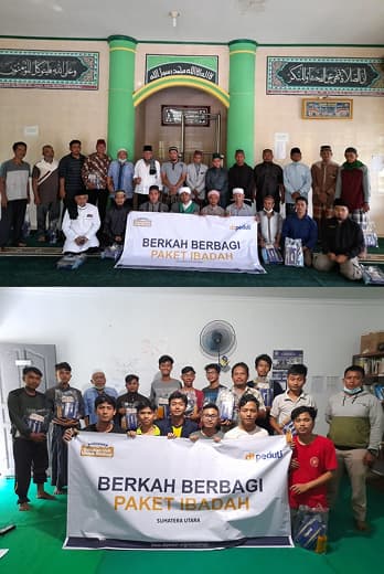 Penyerahan Bantuan Paket Ibadah Dari DT Peduli
