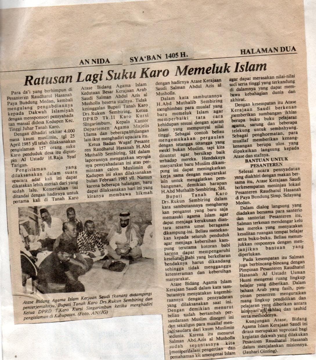 Pensyahadatan Massal, di Desa Kidupen